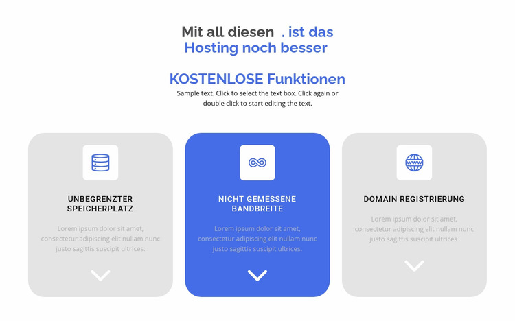 Neue kostenlose Funktionen Joomla Vorlage