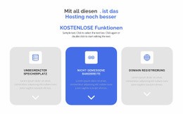 Neue Kostenlose Funktionen - Anpassbares Professionelles Design