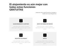 Diseño De Sitio Web Premium Para Funciones Gratuitas