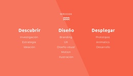 Página De Inicio Del Producto Para Descubrir, Diseñar, Implementar