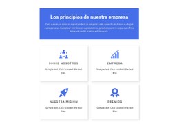 Principios De Trabajo Sitio Web De Una Sola Página