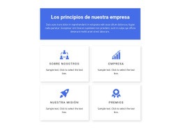 Principios De Trabajo - Descarga Gratuita De Plantilla HTML5