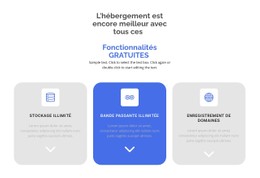 Nouvelles Fonctionnalités Gratuites Modèle CSS Simple