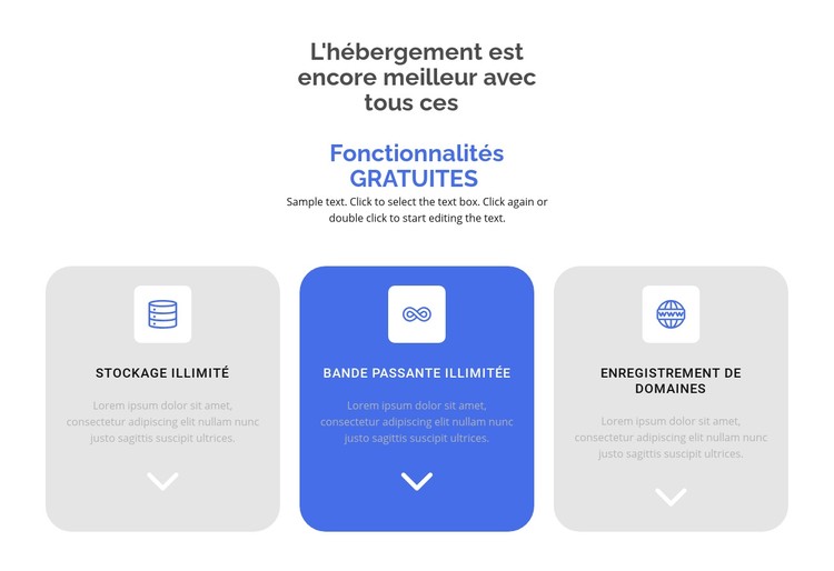 Nouvelles fonctionnalités gratuites Modèle CSS