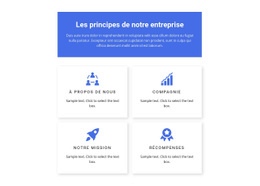 Principes De Travail - Modèle HTML5 À Télécharger Gratuitement