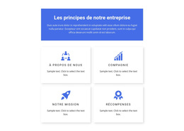 Principes De Travail - Thème WordPress Polyvalent