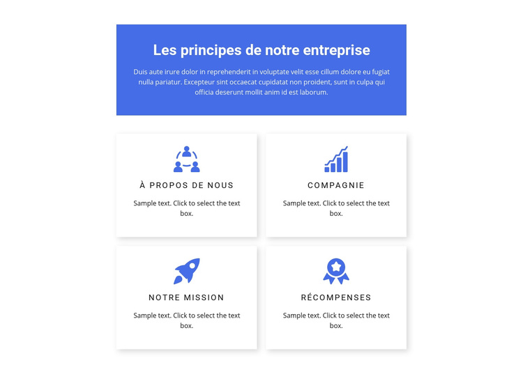 Principes de travail Thème WordPress