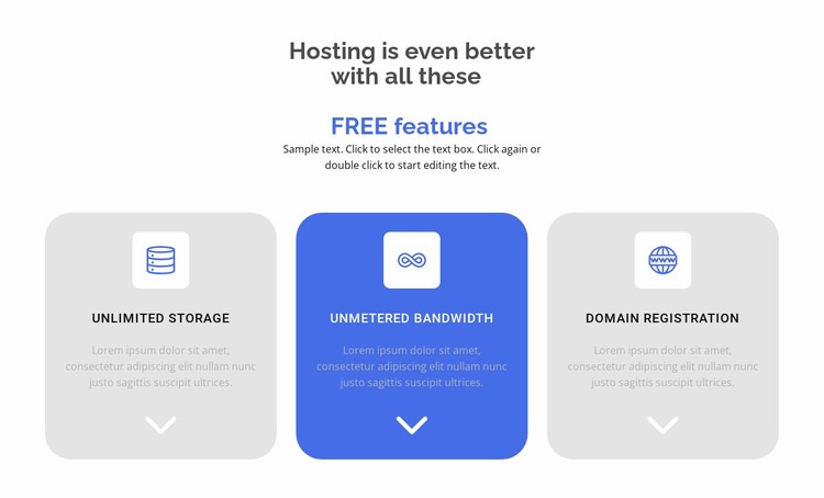 New free features Homepage Design