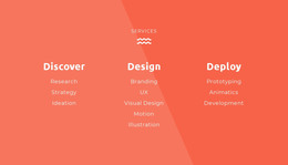 Discover, Design, Deploy