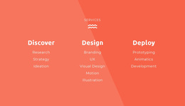 Discover, Design, Deploy