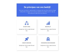 Werkprincipes Website Met Één Pagina