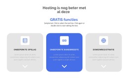 Nieuwe Gratis Functies Eenvoudige CSS-Sjabloon