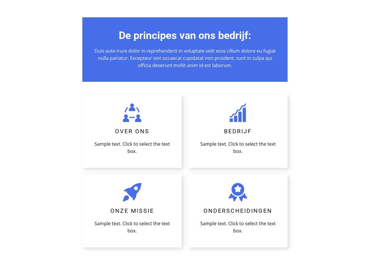 Werkprincipes CSS-sjabloon