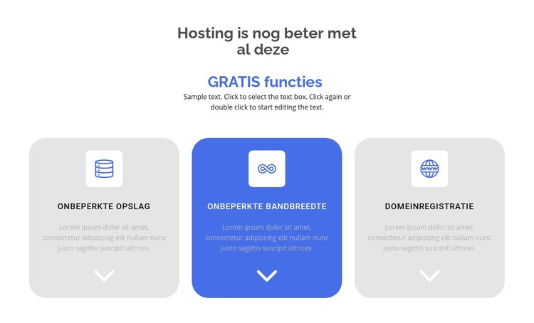 Nieuwe gratis functies CSS-sjabloon