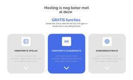 Bestemmingspagina Voor Nieuwe Gratis Functies