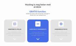 Nieuwe Gratis Functies Sjabloon