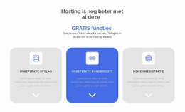 Homepaginasecties Voor Nieuwe Gratis Functies