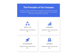 Landing Page Template For Work Principles