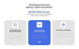 Nowe Bezpłatne Funkcje - Szablon Makiety Strony Internetowej