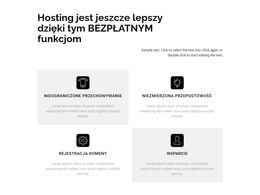 Darmowe Funkcje - Nowoczesny Szablon Internetowy