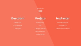 Descubra, Projete, Implante