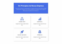 Princípios De Trabalho Ícone Da Web