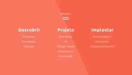 Descubra, Projete, Implante Modelo De Grade CSS