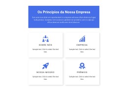 Princípios De Trabalho Site De Página Única