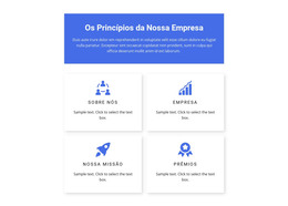Princípios De Trabalho - Modelo De Construtor De Sites