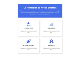 Princípios De Trabalho - Tema WordPress Multifuncional