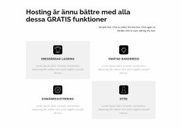 Gratis Funktioner Responsiv CSS-Mall