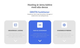Nya Gratisfunktioner - Färdigt Webbplatstema