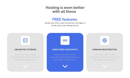New free features - Template by Nicepage