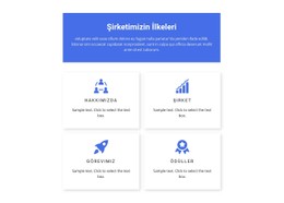 Çalışma Prensipleri Tek Sayfalı Web Sitesi
