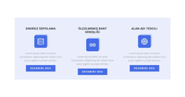 Üç Yeni Çalışma Yönü HTML Şablonu