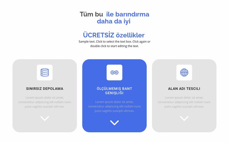 Yeni ücretsiz özellikler Html Web Sitesi Oluşturucu