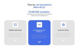 Yeni Ücretsiz Özellikler - Web Sitesi Şablonları