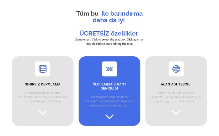 Yeni ücretsiz özellikler Web Sitesi Oluşturucu Şablonları