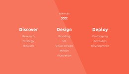 Discover, Design, Deploy