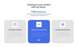 New Free Features Web Page Design