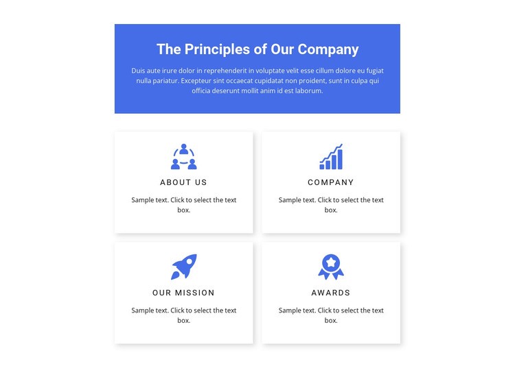 Work principles Webflow Template Alternative