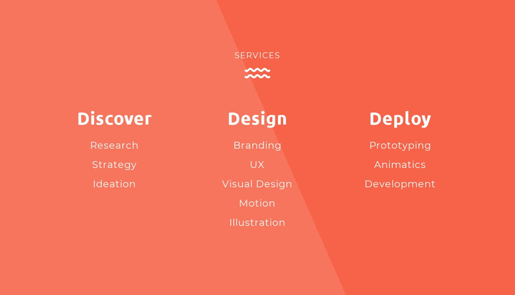 Discover, design, deploy Website Design