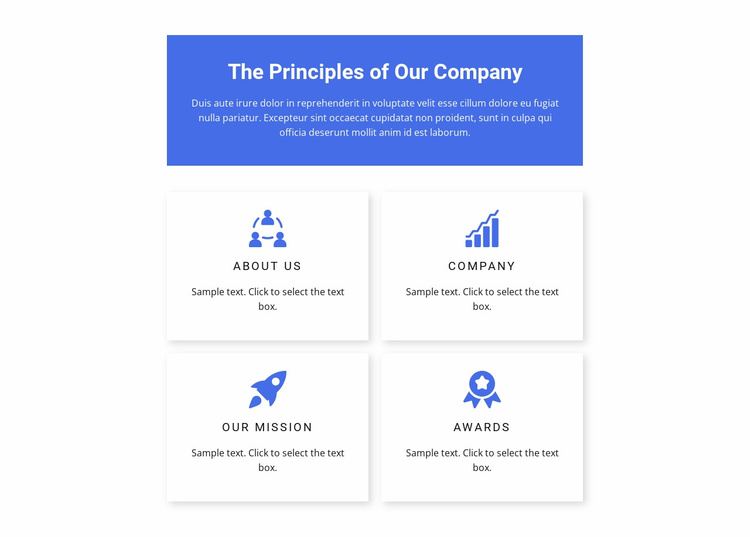 Work principles eCommerce Template