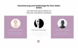 Spezialisten Und Ihre Richtungen - Persönliche Website-Vorlage