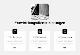 Neue Entwicklungsleistungen - Anpassbares, Professionelles Website-Modell