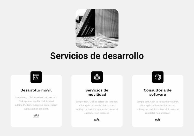 Nuevos servicios de desarrollo Creador de sitios web HTML