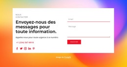Envoyez-Nous Des Messages Conception De Sites Web