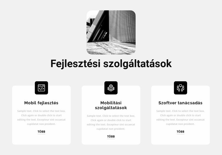 Új fejlesztési szolgáltatások WordPress Téma