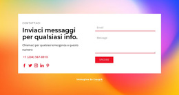 Inviaci Messaggi: Modello Di Sito Web Per Dispositivi Mobili