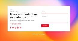 Stuur Ons Berichten Open Source-Sjabloon